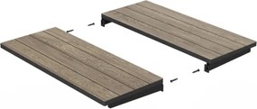 Tavolo Da Giardino Allungabile 90x153-229 Cm Struttura In Metallo Porto Nova Keter