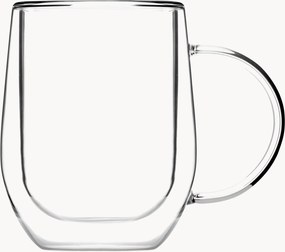 Set di 2 bicchieri in vetro a doppia parete Amo