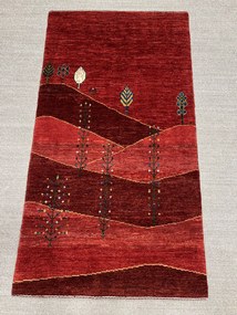 Gashguli Tappeto 90 x 160 Rosso (Iran) Annodato A Mano