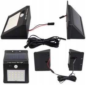Applique solare a LED con sensore e pannello esterno LED/0,55W/3,7V IP44