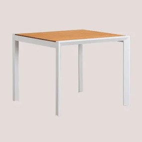 Tavolo da Giardino in Legno e Alluminio Archer Supreme Bianco & 90 x - Sklum