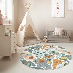 Tappeto da gioco per bambini lavabile ø150 cm Farmer's Life – Mila Home