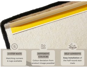 Set di 15 gradini neri , 23 x 65 cm Fancy - Hanse Home