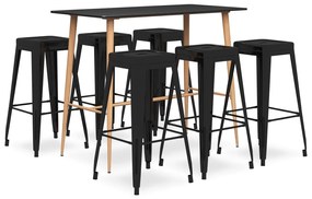Set Da Bar 7 Pz Nero /