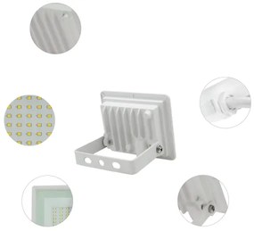 Proiettore LED da esterno NOCTIS LUX 3 LED/10W/230V 4000K IP65 bianco