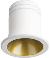 Faretto Ad Incasso Virus Alluminio Bianco E Oro Led 3W 3000K Luce Calda