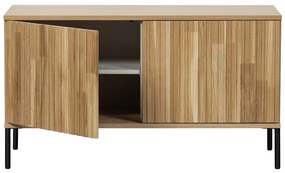 Mobile TV di colore naturale con effetto rovere 100x56x44 cm Gravure – WOOOD