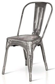 AGATHA - sedia industrial spazzolata