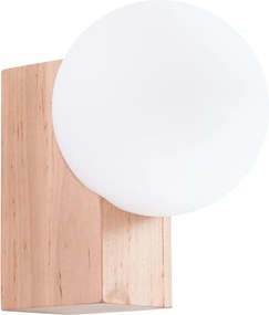 Lampada da parete bianca/di colore naturale ø 12 cm Solum – Sollux