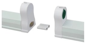 Reglette  porta-Tubo LED 120cm con tubo sostituibile Plafoniera  per 1 tubo LED da 120cm