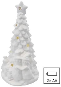 Alberello natalizio a LED, 2xAA, bianco caldo