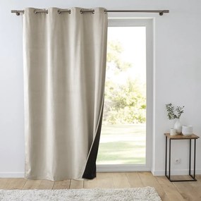 Tenda termoisolante beige in velluto 140x260 cm Polarchic – douceur d'intérieur