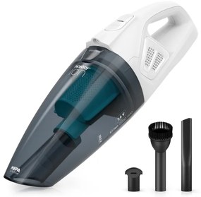 Niceboy ION Hurricane R1 - Aspirapolvere portatile ricaricabile 50W/2200 mAh bianco/blu