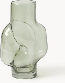 Vaso in vetro fatto a mano Gleam, Alt. 32 cm