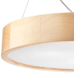 Lampadario a cavo NATURAL 3xE27/60W/230V Ø47 cm pino