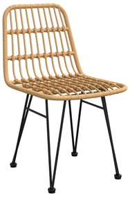 Set da pranzo da giardino 3 pz in polyrattan