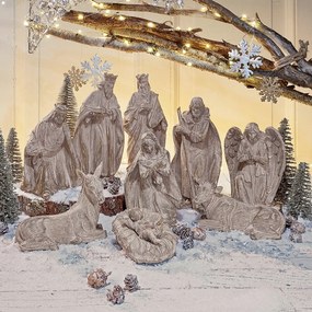 Set di 9 statuine per il presepe Tongsa