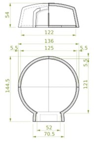 Palazzetti Smile 120 forno a legna 120 cm con portina in acciaio con termometro e spioncino cottura