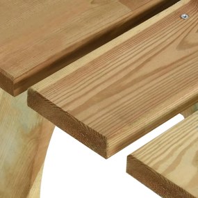 Set da Pranzo da Giardino 5 pz in Legno di Pino Impregnato