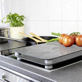 WENKO 53906100 - Copri piano cottura 30x52 cm grigio/trasparente