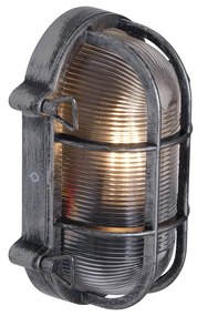 Lampada da Parete da Esterno Argento Ovale IP44 - Noutica