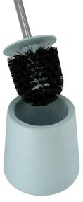 Portascopino wc in ceramica da appoggio linea Sidney turchese pastello
