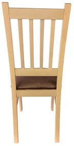 Sedia da pranzo SIMON faggio/marrone scuro