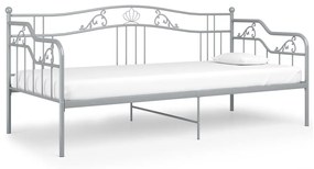 Telaio divano letto grigio in metallo 90x200 cm