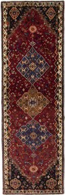 Shiraz Tappeto 100x300 Rosso (Iran) Annodato A Mano