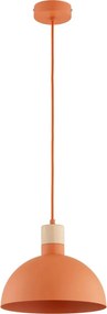 Lampada a sospensione su cavo NEOMI 1xE27/15W/230V arancione