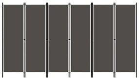Paravento A 6 Pannelli Antracite 300x180 Cm /