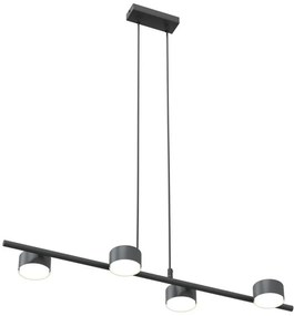 Lampadario a sospensione SORA 4 Nero 4xGX53 da interno