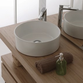 Lavabo D'Appoggio 40 Cm Bianco Lucido