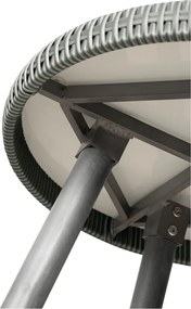 Set di mobili da giardino grigio chiaro in rattan artificiale Bistro – Unique Furniture