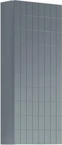 Pensile bagno Pixel Grid laccato opaco indaco, 1 anta apertura da sinistra P 17 x L 30 x H 80 cm