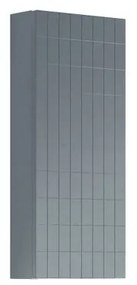 Pensile bagno Pixel laccato opaco indaco, 1 anta apertura da sinistra P 17 x L 30 x H 80 cm