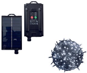 Luci di Natale ad Energia Solare 500 led Bianco Freddo