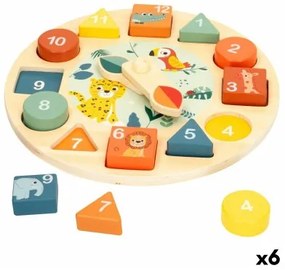 Gioco Educativo Woomax animali Orologio (6 Unità)