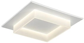 Plafoniera LED ACRYL bianco IP20 cct da bianco caldo al bianco neutro, 3800 lumen
