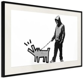 Poster  Banksy: Choose Your Weapon  Cornice Quadri Cornice nera con pass-partout, Larghezza x Altezza Home decor 90x60