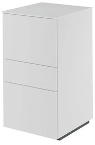 Mobile da bagno sotto lavabo Neo bianco laccato L 45 x H 85 x P 48.3 cm 3 cassetti, lavabo non incluso