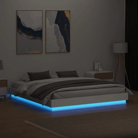 Giroletto con luci led bianco 180x200 cm