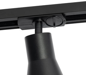 Faretto moderno nero per sistema binario monofase - Iconic Kohua