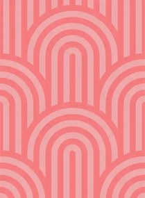Rebel Walls Carta da parati panoramica Happy Hills - Bubble Gum