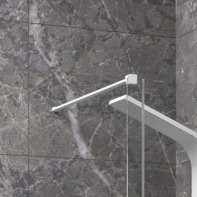 Kamalu - Box doccia walk in scorrevole 120 cm profilo bianco | KNM4000W-B