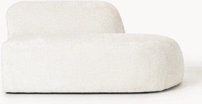 Chaise longue in teddy bouclé Wolke
