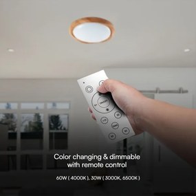 Plafoniera LED dimmerabile LED/60W/230V 3000-6500K + +TC