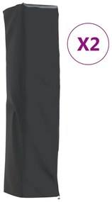 Coperture Per Stufa 2pz Forma Piramide 58x58x228cm 420d Oxford /