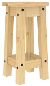 Sgabelli da bar 2 pz in legno massello di pino