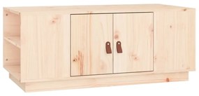 Tavolino da salotto 100x50x41 cm in legno massello di pino